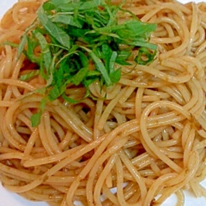 ツナマヨと海苔のパスタ